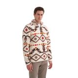 Cazador Vintage Desenli Kürk Dokulu Dik Yaka Regular Fit Sweatshirt-52440
