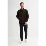 Cazador Vintage Polar Kumaş Regular Fit Dik Yaka Sweat Hırka