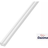 Cazimo Pvc Tekli Perde Rayı Korniş Sistemi Ölçü Seçenekli Tavan Kornişi - Beyaz - 0,25 metre