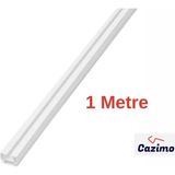 Cazimo Pvc Tekli Perde Rayı Korniş Sistemi Ölçü Seçenekli Tavan Kornişi - Beyaz - 1 metre