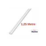 CAZIMO PVC Tekli Perde Rayı Korniş Sistemi Ölçü Seçenekli Tavan Kornişi