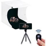 Cazip Shop Kumandalı Portatif LED Işıklı Ürün Çekim Çadırı Kit(22.6 x 23 x 24 Cm)