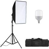 Cazip Shop Video Softbox Sabit Işık Seti Sürekli Işık 50X70 LED Işık
