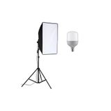 cazipshop Youtube Video Softbox Sabit Işık Seti Sürekli Işık 50x70 Led Işık