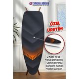 CB-103 V Motif Çift Kat Keçeli Süngerli Isıya Dayanıklı Ütü Masası Kılıfı Örtüsü Bezi