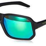 Cébé Üniseks Outspeed güneş gözlüğü, Siyah / Yeşil (Outspeed Black Asit Lime Mat - Zone Grey Green), L