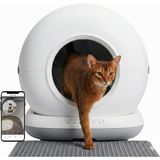 CB002 Kameralı Akıllı Otomatik Kedi Tuvaleti, App ile Uzaktan Kontrol, 72LT Hazne, 7lt Çöp Hazn - 0,5 x 9 cm - Renkli