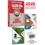 CBA Akademi CBA 2026 KPSS Tarihin Pusulası Soru Bankası Çözümlü - İsmail Adıgüzel ve 2 Fasikül Deneme