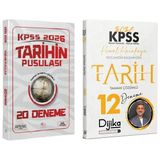 Cba + Dijika 2026 Kpss Tarihin Pusulası 20 + 12 Deneme 2 Li Set - İsmail Adıgüzel, Kemal Karakaya Cba + Dijika Yayınları