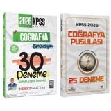 Cba + İndeks 2026 Kpss Coğrafya Pusulası 25+30 Deneme 2 Li Set - Barış Salt, Alican Demir Cba + İndeks Akademi Yayınları
