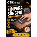 CBKHIRDAVAT Sünger Zımpara (100 KUM) Ahşap Mobilya Çelik Metal Tencere Tava Hobi Takoz El Zımparası Islak Kuru
