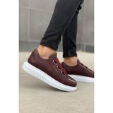 Cbt Mirror Premium Kalite Lastikli Erkek Spor Ayakkabı Bordo