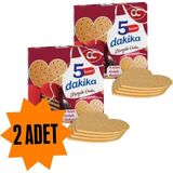 Cc 2 Adet Kalp Şekilli 5 Dakika Hazır Mozaik Pasta - 20 cm Çapında 4 Kat Kalp Şekilli Pasta Tabanı Bisküvisi