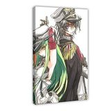 CC Code Geass Anime İki Boyutlu Animasyon Çevresel Poster 14 Kanvas Poster Yatak Odası Dekoru Spor Manzara Ofis Odası Dekoru Hediye Çerçevesi: 24×36 inç (60×90cm)