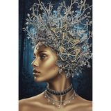 C&C Dream Artworks Factory Forest Goddess Sanat Eseri, Poster, 90x60 cm, Ahşap Siyah Çerçeveli