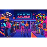 C&C Dream Artworks Factory Retro Arcade Sanat Eseri, 40x60 cm, Akrilik Poster