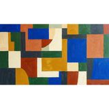 C&C Dream Artworks Factory Soyut Geometrik Sanat Eseri, 60x90 cm, Ahşap Natürel Çerçeve