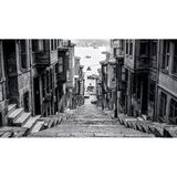 C&C Dream Artworks Factory Stepped Street Sanat Eseri Poster, 50x75 cm, Siyah Artbox Çerçeveli