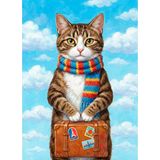 C&C Dream Artworks Factory Traveler Sanat Eseri, Poster, 90x60 cm, Ahşap Natürel Çerçeve