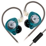 CCA KZ EDX Pro X Kulak İçi Kulaklıklar, HiFi IEM Kulaklıklar, Çıkarılabilir Kablo ile Kulak İçi Monitör Derin Bas Sesi, Audiophile DJ Şarkıcıları için-Camgöbeği Mikrofon