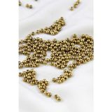 CCB Gold1 Kaplama 4 mm Plastik İnci Boncuk Aksesuar Malzemesi (25 Gr)