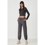 C&City 806 Jogger Lastikli Spor Yeşil Kadın Eşofman Altı