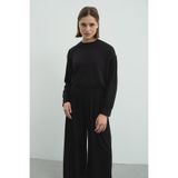 C&City Pure Touch Basic Sweatshirt CC7005 Siyah