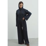 C&City Pure Touch Pileli Bol Pantolon CC7006 Füme