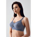 C&City Tül Detaylı Minimizer Sütyen C12306 Koyu Mavi - 85C