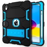 CCMAO Yeni iPad 10. Nesil Kılıf 10.9 İnç 2022, iPad 10 Kılıf, Kickstand ve Kalem Tutuculu Kılıf, Ağır Hizmet Darbeye Dayanıklı Hibrid Üç Katmanlı Koruyucu Kılıf, Çocuklar Erkek Erkekler için,