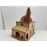 ccn design Ahşap Boyanabilir Demonte Cami Maketi İslami Eğitici Öğretici Geliştirici Sağlıklı Oyuncak