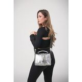 Ççs 18180 Kadın Çapraz Askılı El Çantası - Gümüş