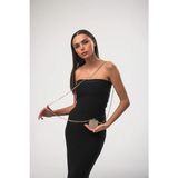 Ççs 18282 Kadın Ayna Özellikli Çapraz Askılı Çanta - Altin