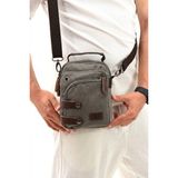 Ççs 31471 Omuz Askılı Kanvas El Çantası Omuz Çantası Çapraz Çanta - One Size - Gri