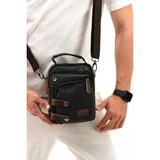 Ççs 31471 Omuz Askılı Kanvas El Çantası Omuz Çantası Çapraz Çanta - One Size - Siyah