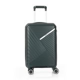 Ççs 5222 Koyu Yeşil 75 cm Diagonol Çizgili Büyük Boy Valiz