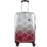 Ççs 5226 London Bordo Beyaz Orta Boy Valiz