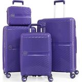 Ççs 5239-5240 Polipropilen 4 Lü Valiz Seti - Mor