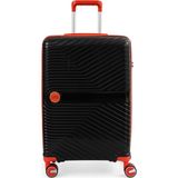 Ççs 5239 Polipropilen Orta Boy Valiz - 3097-Turuncu/Siyah
