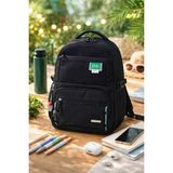 Ççs Çok Bölmeli Okul Sırt Çantası Suya Dayanıklı Günlük Kullanım Seyahat ve Laptop Uyumlu Unisex Sırt Çantası Siyah - 1