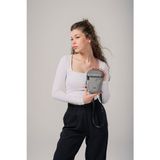 Ççs Kadın 17740 Çapraz Askılı Çanta - Gri