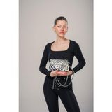 Ççs Kadın 17794 Omuz ve El Çantası - Gümüş