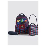 Ççs Kids Premium Okul Çanta Seti 3'Lü İlkokul Ortaokul Sırt Çantası Termal Beslenme Çantası Kalemlik Lacivert 51980