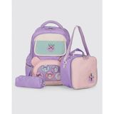 Ççs Kids Premium Okul Çanta Seti 3'lü Ilkokul Ortaokul Sırt Çantası Termal Beslenme Çantası Kalemlik Mor 51977 - Açık Mor