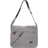 Ççs London 31472 Kanvas Postacı Evrak Çantası Grey - Gri