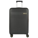 Ççs London N-2004 Policarbon Valiz 48x75x26 cm Teleskopik Saplı 4 Tekerlekli Dayanıklı ABS Malzeme - Siyah