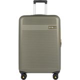 Ççs London N-2004POLİCARBON Büyük Boy Valiz - Haki