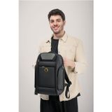 ÇÇS London Siyah Usb Bağlantılı Şifreli Çok Bölmeli Unisex Sırt Çantası 51848