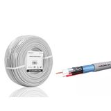 Cctv Kablo Coax Cca 2X0.50 Mm 100 M - Gri Hdx5580-100