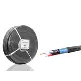 Cctv Kablo Coax Cca Pe 2X0.50 Mm Dış Mekan 250 M - Siyah Hdx5582-250